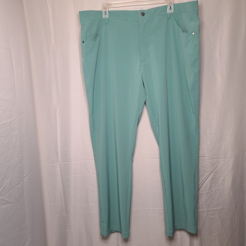 Black‎ Clover Golf Pants Mens 40 Green Stretch Live Lucky Performance Trousers